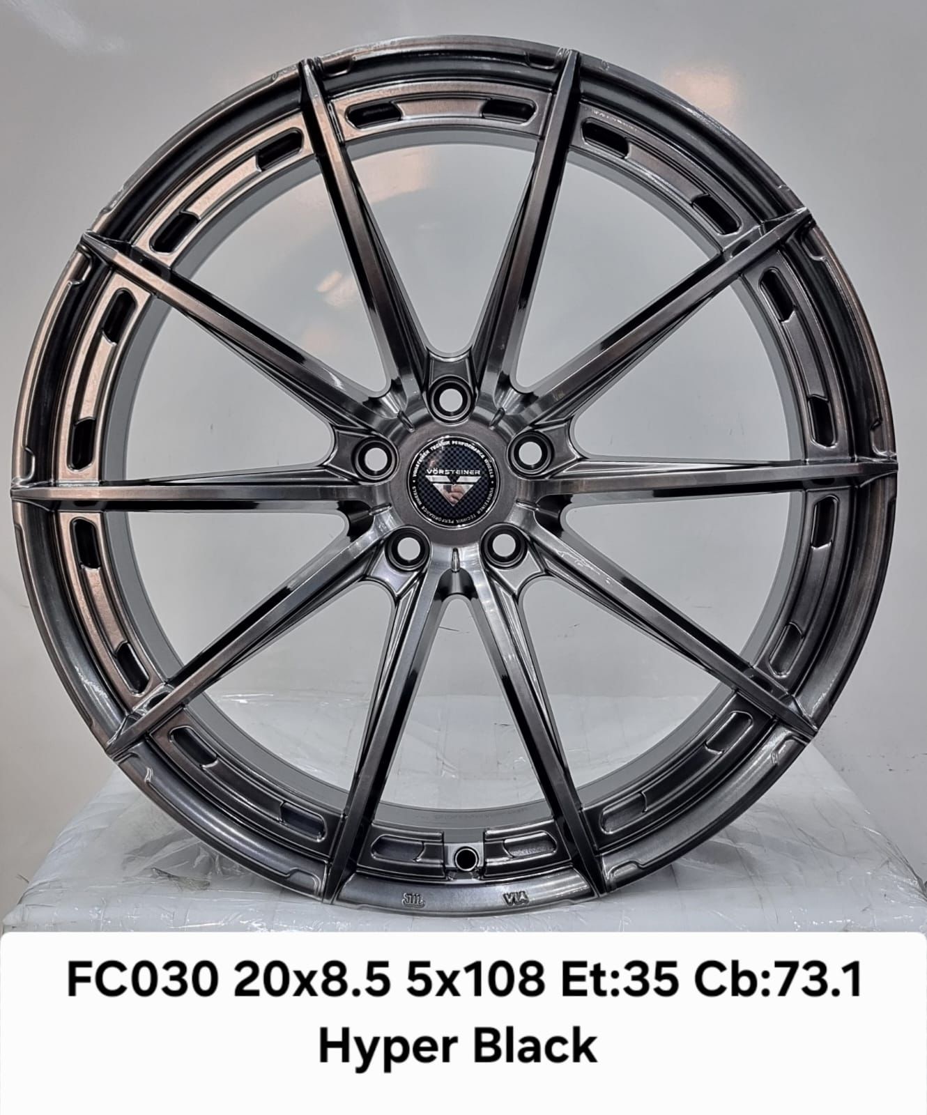 جنط 20 بوصة - FC030 أسود هايبر (4 قطع)